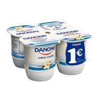 Yogur DANONE sabor vainilla 4X120 g