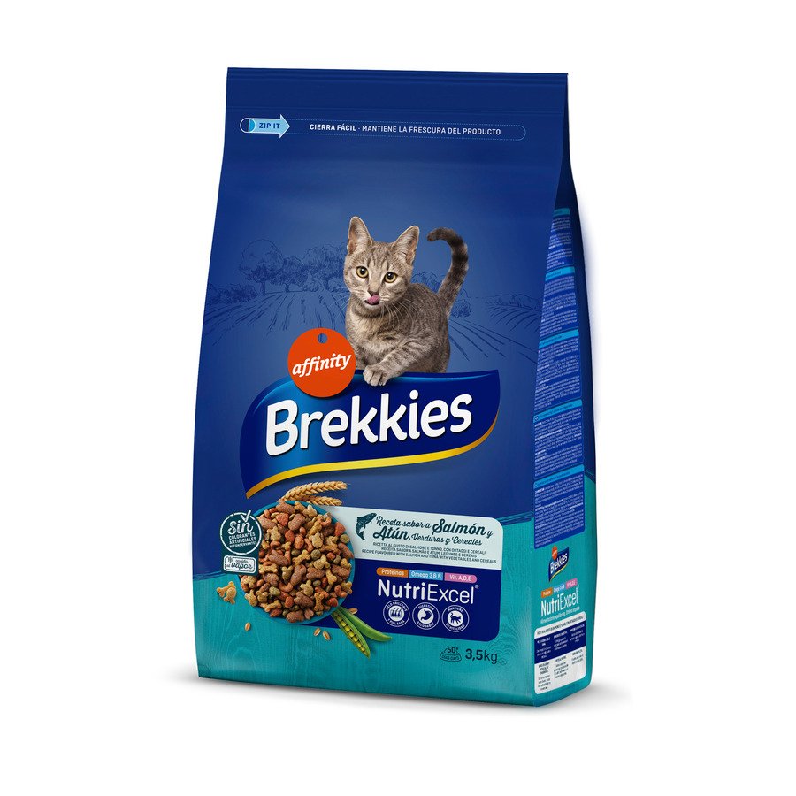 Alimento gato BREKKIES pescado verduras cereales 3,5 kg
