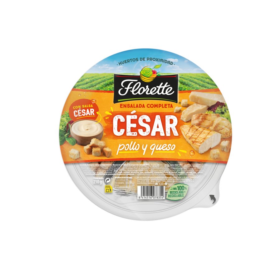Ensalada completa César FLORETTE bol 210 g