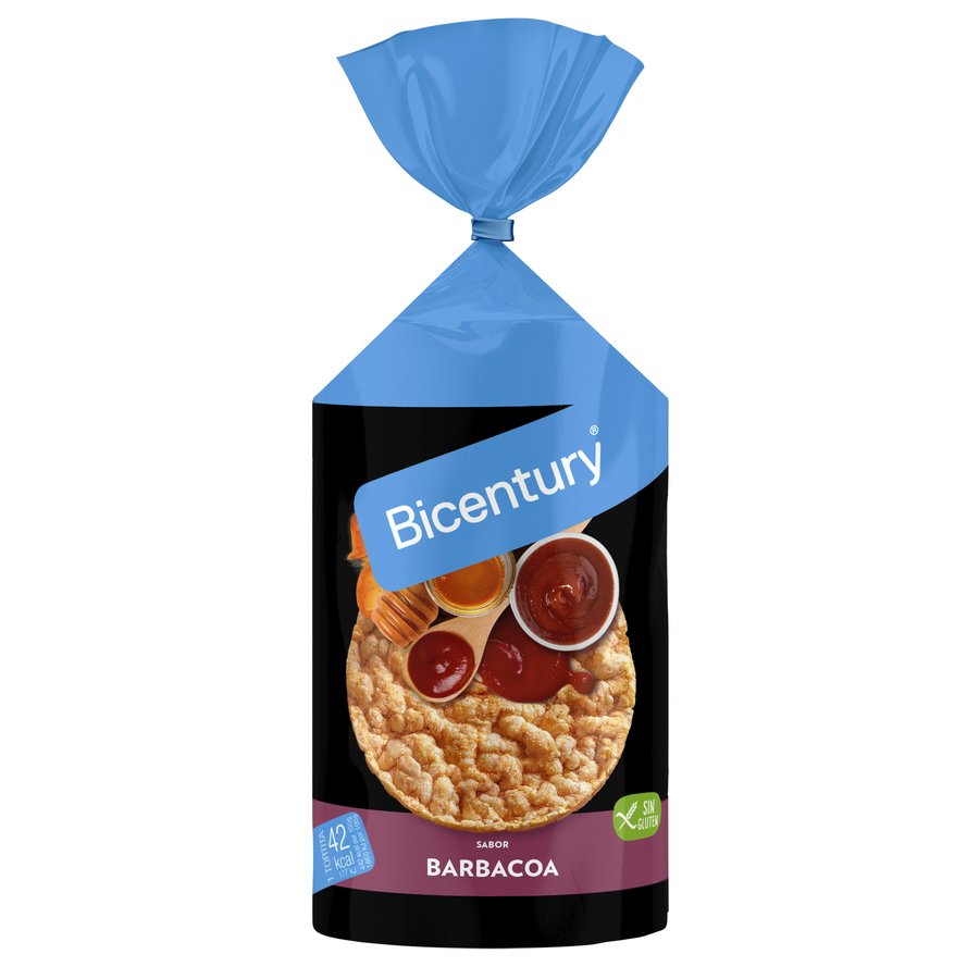 Tortitas de maíz BICENTURY barbacoa 124 g