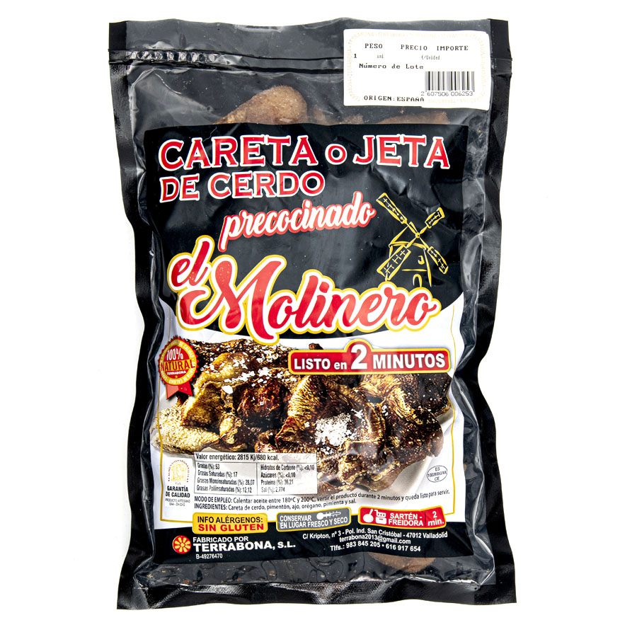 Careta de cerdo lista para guisar EL MOLINERO kilo