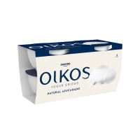 Yogur OIKOS DANONE natural azucarado pack 4x110 g