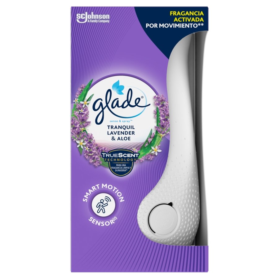 Ambientador pilas GLADE S&S aparato lavanda-aloe