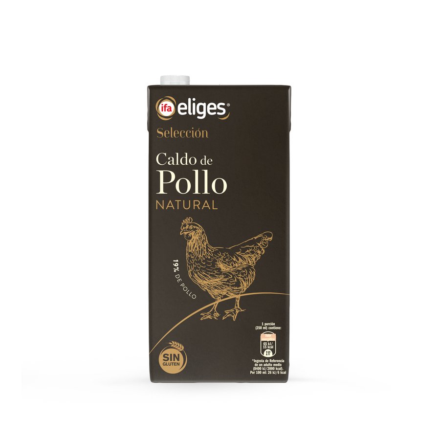 Caldo de pollo natural IFA ELIGES selección brik 1 l