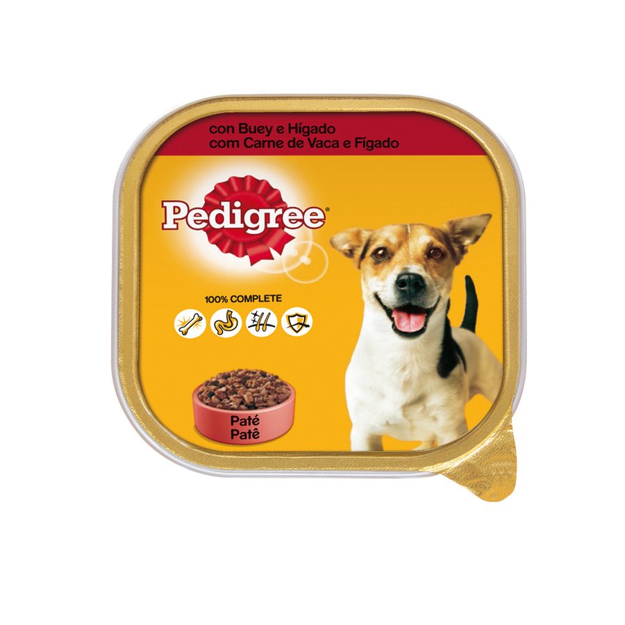 Alimento perro PEDIGREE paté buey-higado 300 g