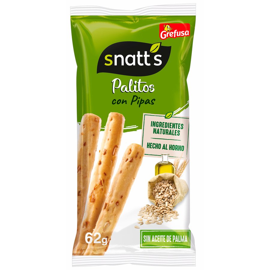 Palitos de cereales con pipas SNATT'S 62 g