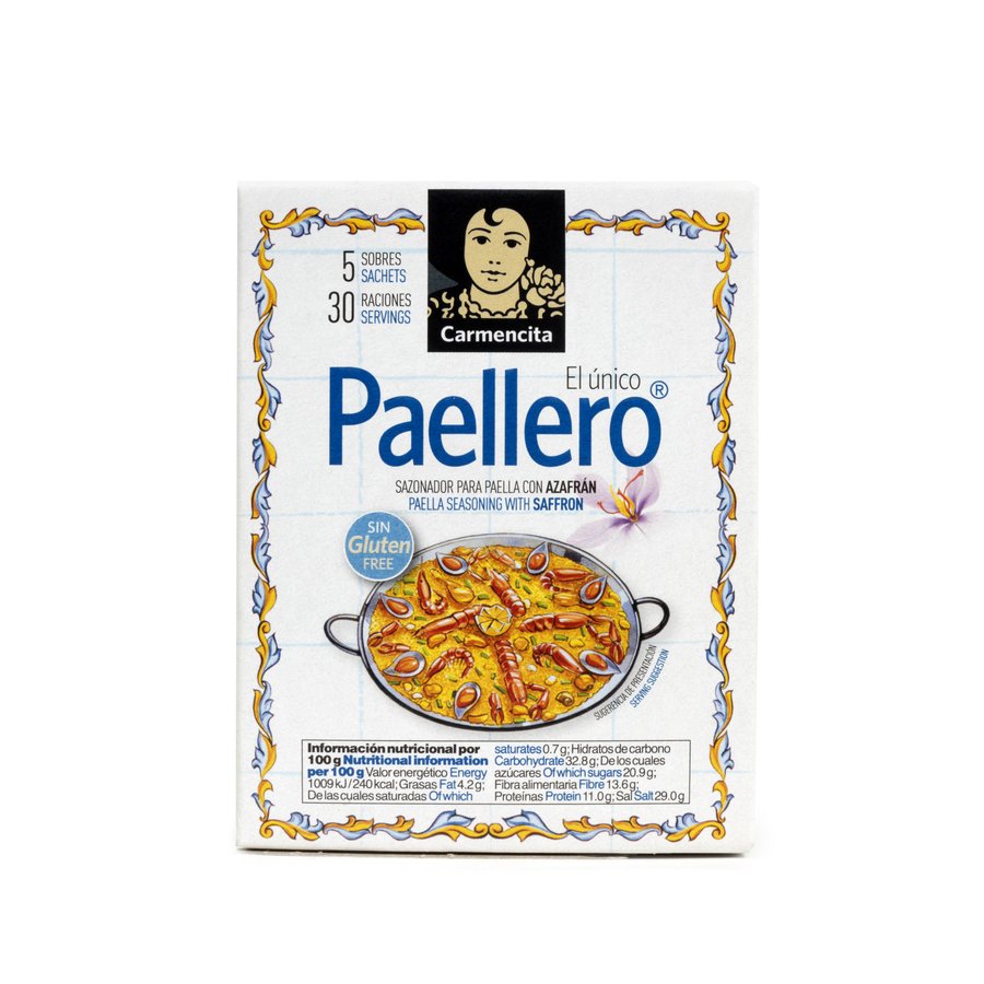 Sazonador paella CARMENCITA estuche 5 sobres 20 g