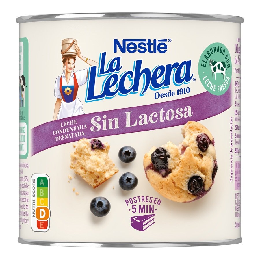 Leche condensada NESTLE LA LECHERA sin lactosa lata 387 g