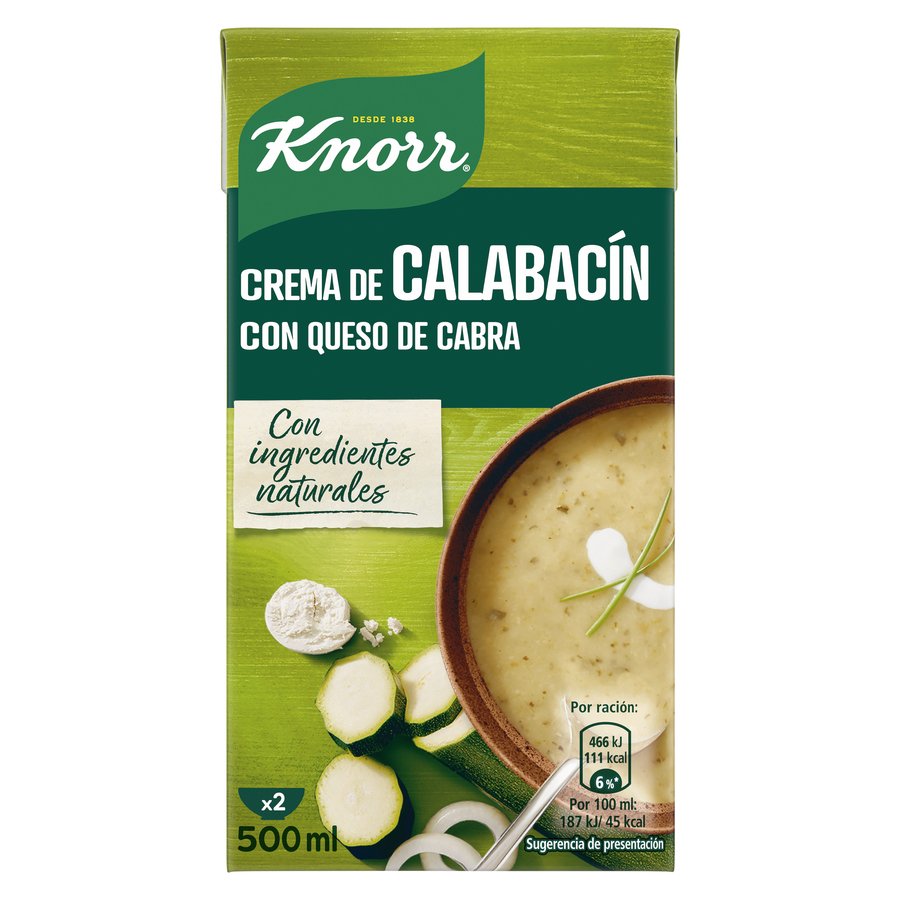 Imagen de Crema KNORR calabacín queso cabra 500 ml