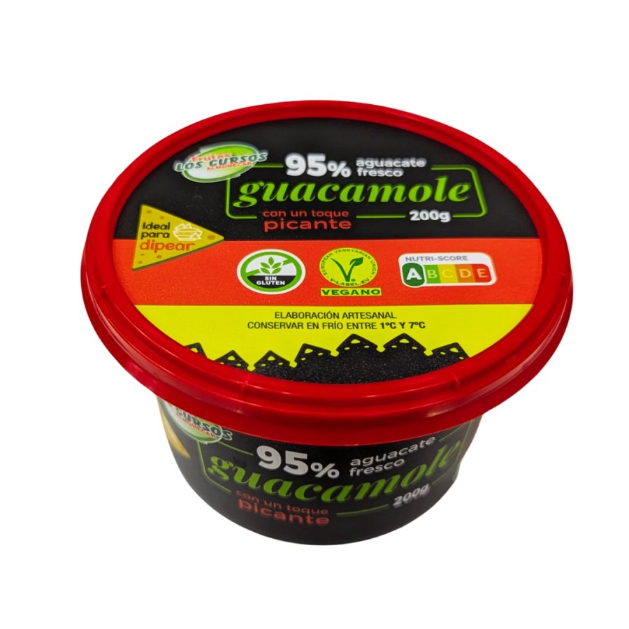 Guacamole LOS CURSOS picante tarrina 200 g