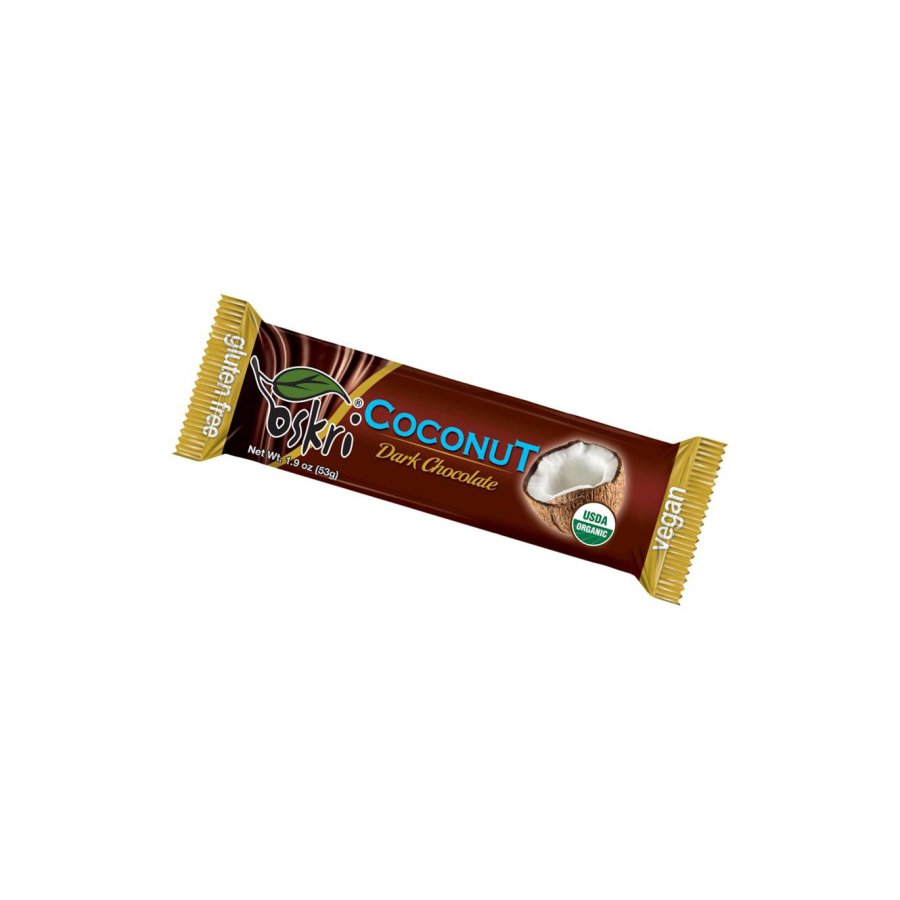 Barrita coco con chocolate negro ecológica OSKRI sin gluten 53 g