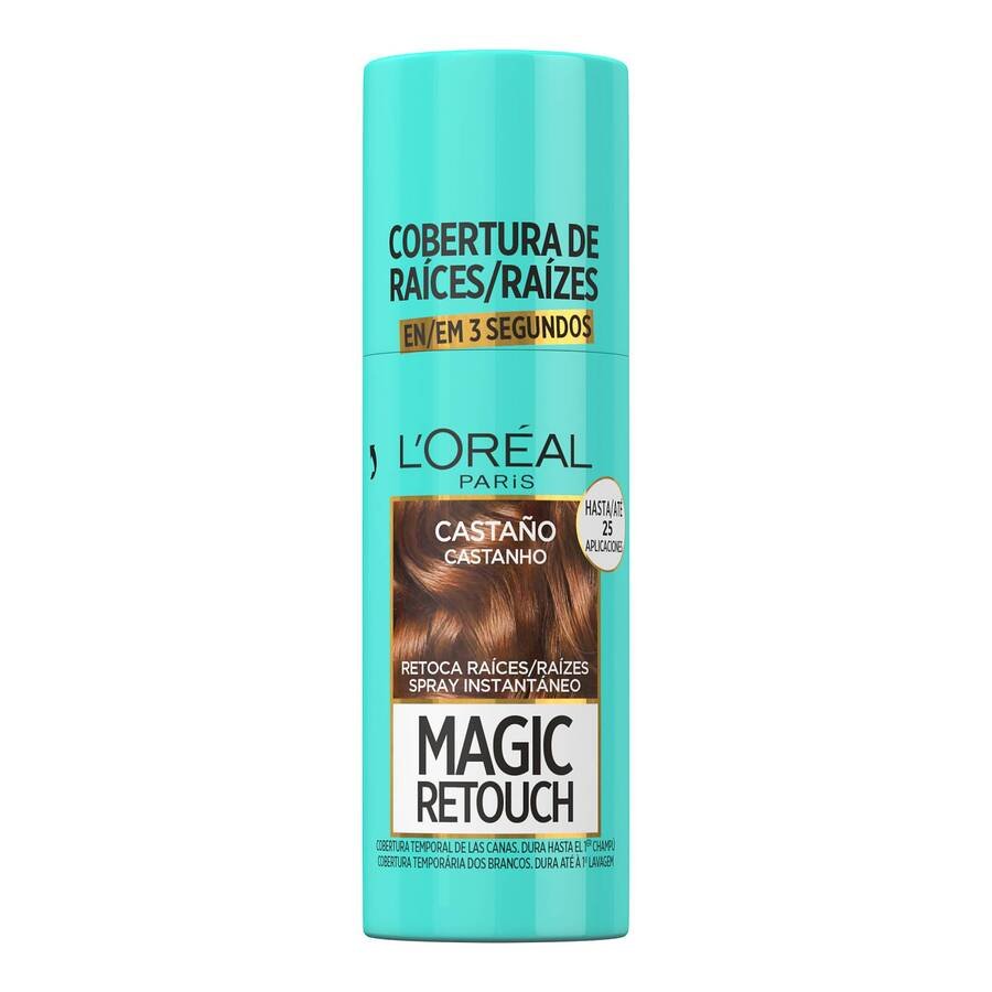 Retoca raíces L'OREAL Magic Retouch castaño spray 75 ml