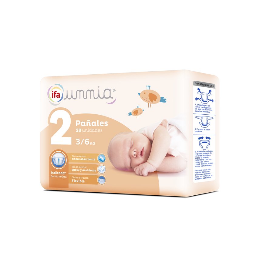Pañal IFA UNNIA T2 3-6 kg 28 unidades