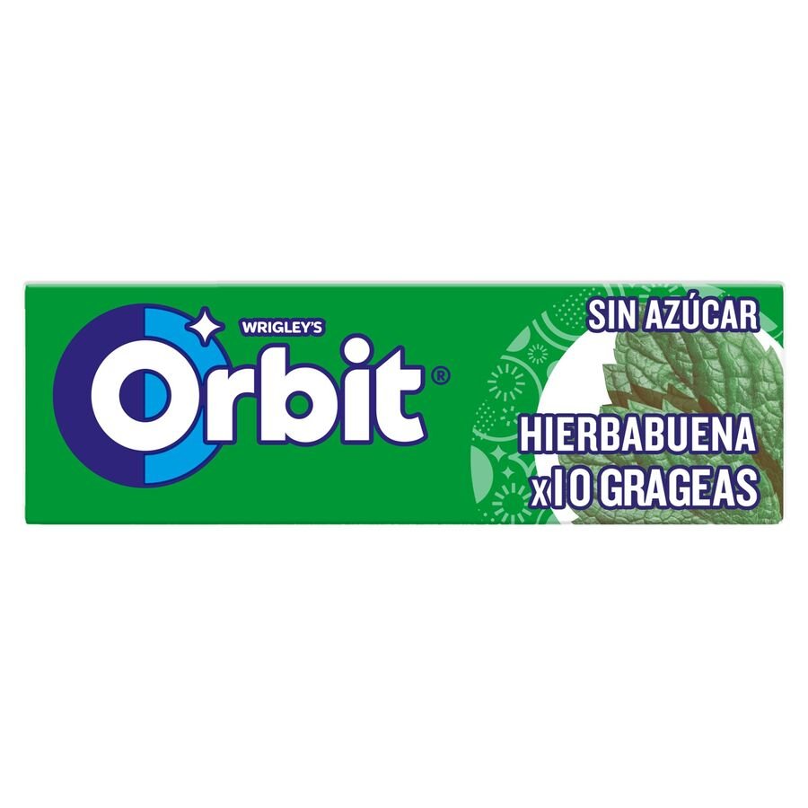 Chicle ORBIT hierbabuena sin azúcar gragea unitario