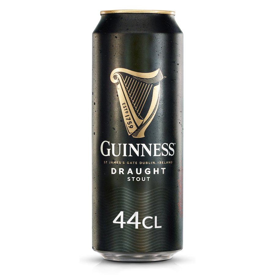 Cerveza negra irlandesa GUINNESS lata 44 cl
