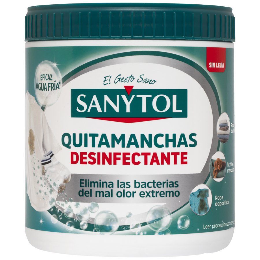 Quitamanchas desinfectante SANYTOL  en polvo tarro 450 g