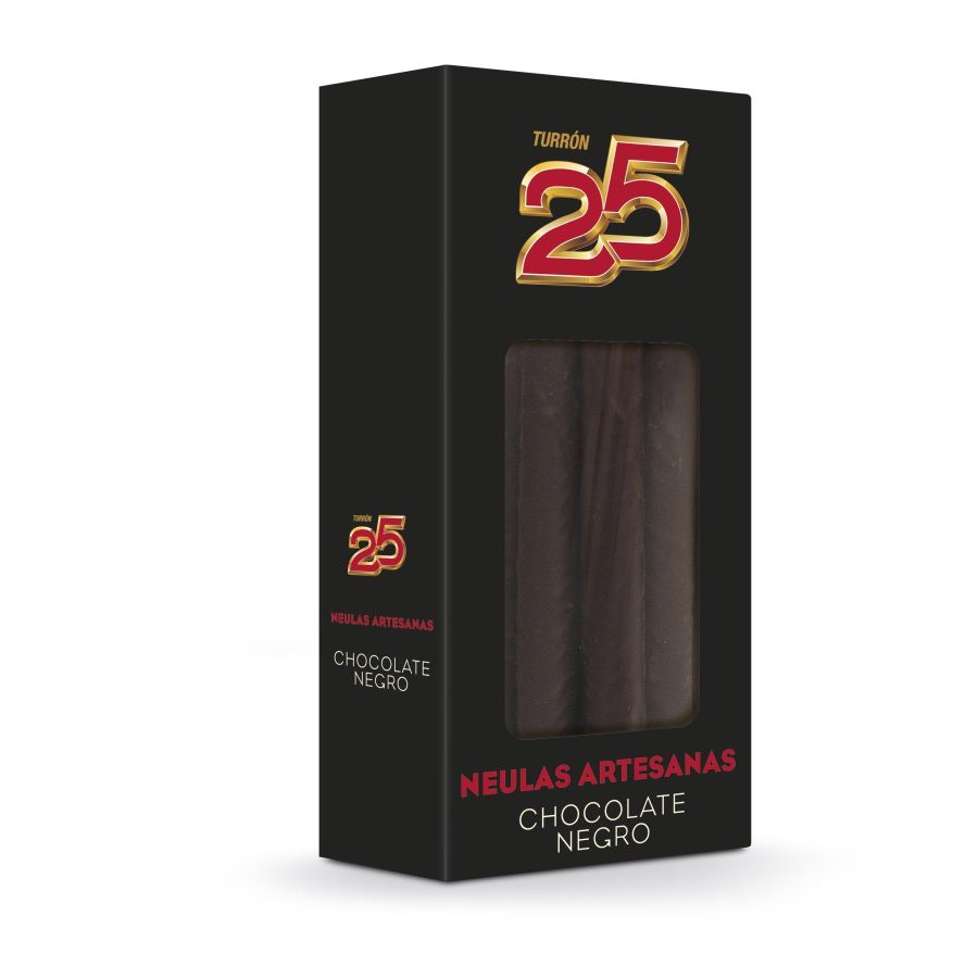 Neulas artesanas 25 chocolate negro 140 g