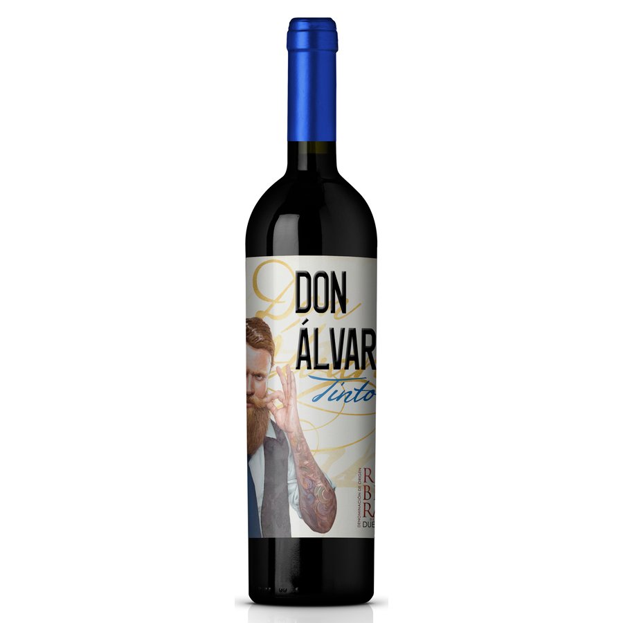 Vino tinto D.O.Ribera del Duero DON ALVARO joven botella 75 cl
