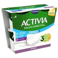 Bífidus ACTIVIA DANONE natural Zerooo 4x120 g