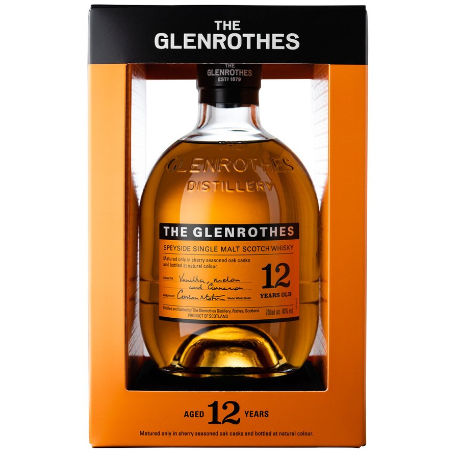 Whisky escocés malta GLENROTHES 12 años botella 70 cl