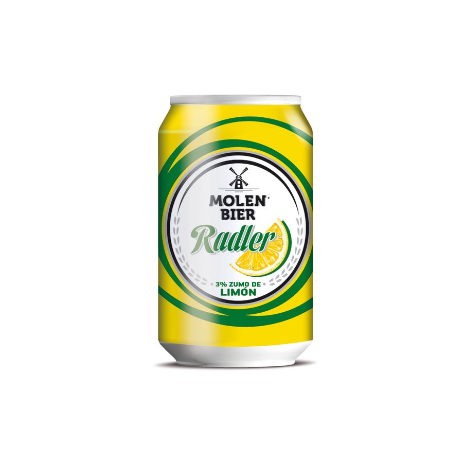 Cerveza radler MOLEN BIER 3% zumo lata 33 cl