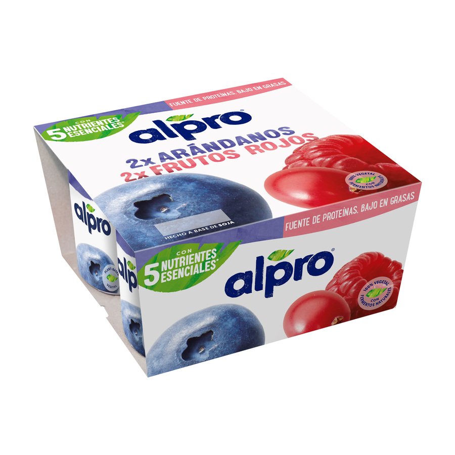 Preparado de soja ALPRO arándanos y frutos rojos 4 x 125 g