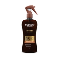 Aceite protector solar BABARIA bronze spf15 pistola 300 ml