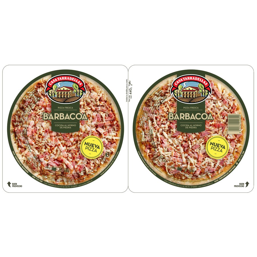 Pizza fresca TARRADELLAS barbacoa 2x220 g