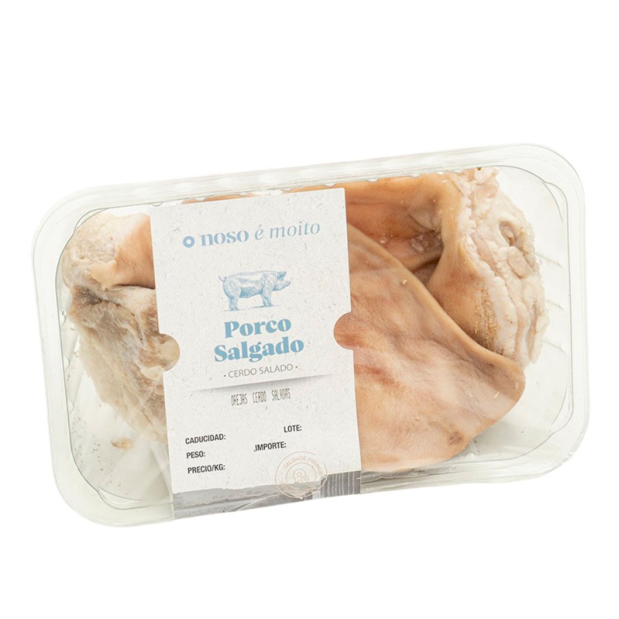 Orejas de cerdo saladas O NOSO E MOITO embandejadas kilo