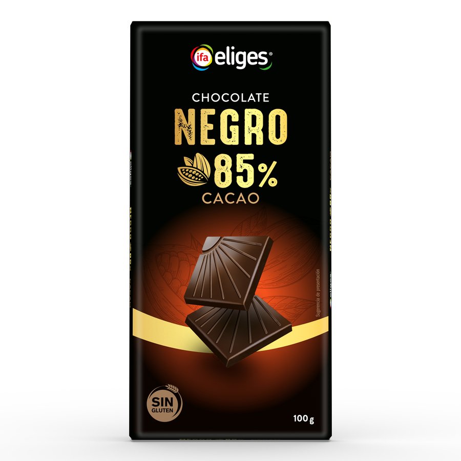 Chocolate negro IFA ELIGES 85% cacao tableta 100 g