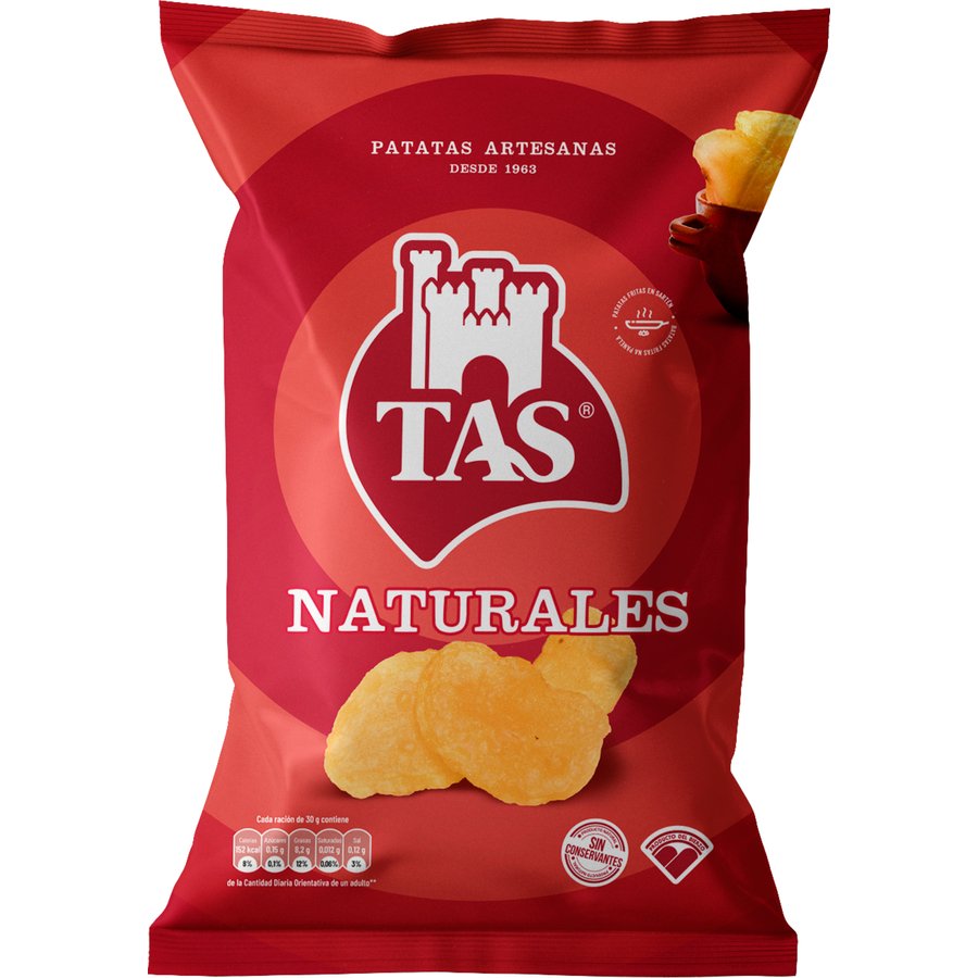 Patatas fritas TAS Naturales bolsa 150 g