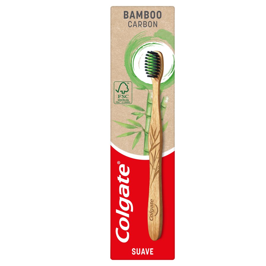 Cepillo dental COLGATE bambú carbón