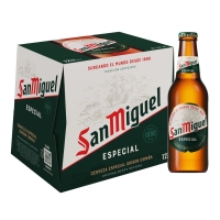 Cerveza SAN MIGUEL botellín pack 12x25 cl