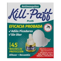 Insecticida eléctrico KILL PAFF mosquitos difusor + recambio 45 noches