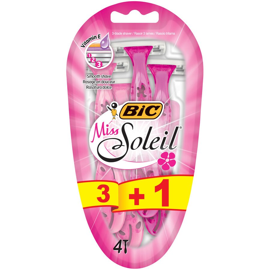 Maquinilla desechable 3 hojas BIC Miss soleil pack 3 unidades