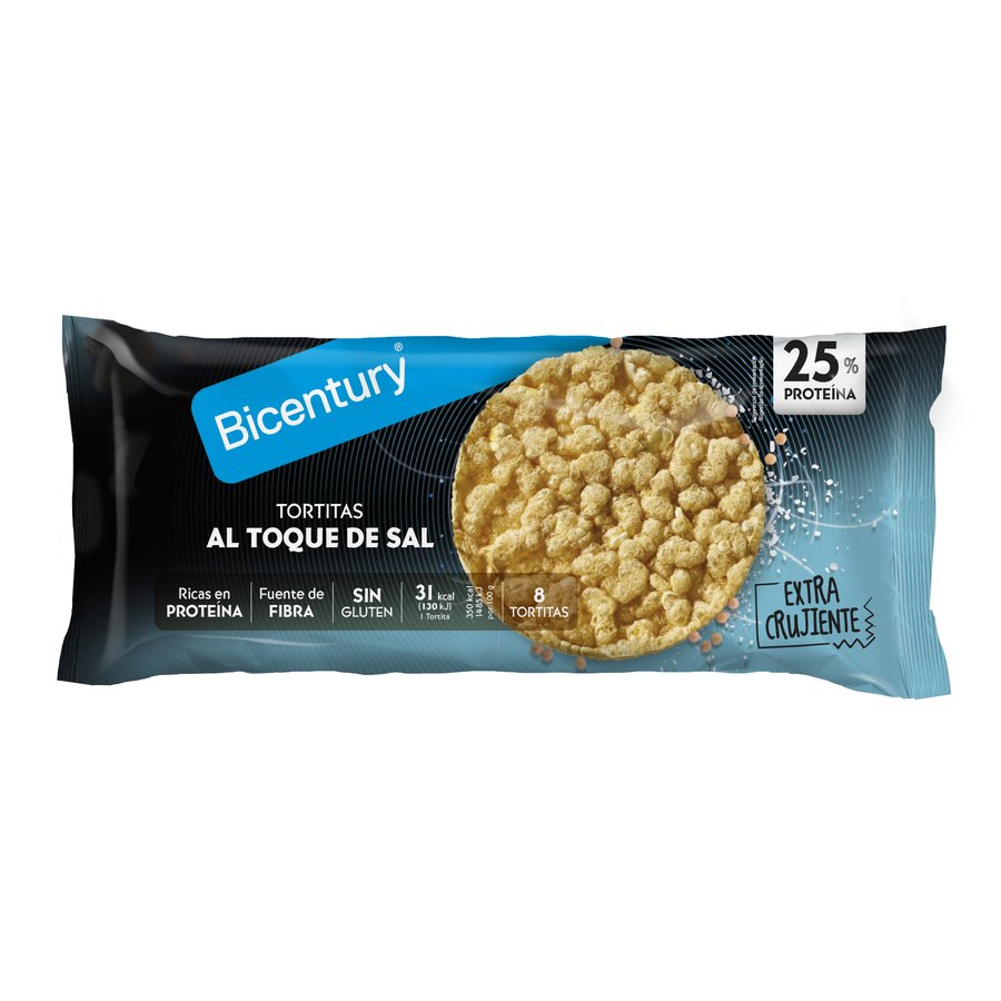 Tortitas BICENTURY Al Toque de Sal proteina 70 g