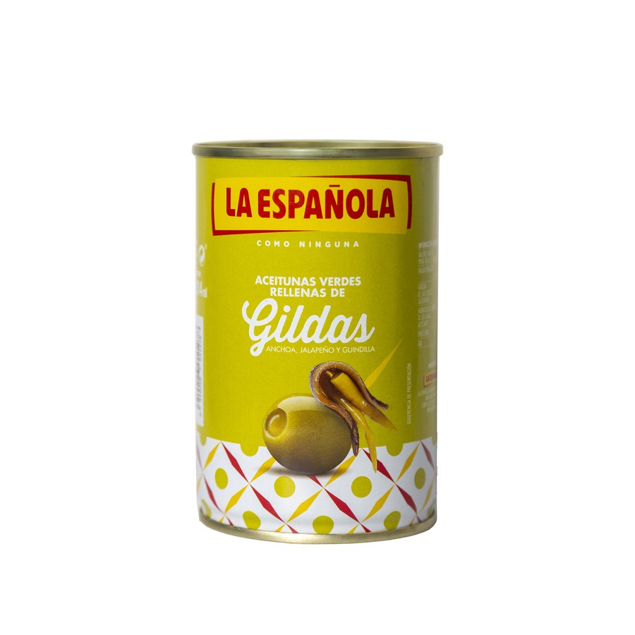 Aceitunas rellenas de gildas LA ESPAÑOLA lata 130 g pne.