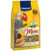 Alimento paxaro menú cotorras VITAKRAFT 1 kg