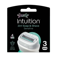 Cargador WILKINSON Intuition 4 hojas pel sensibel pack 3 unidades