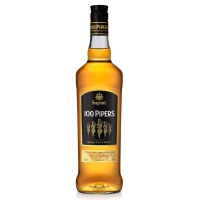 Whisky escocés 100 PIPERS botella 70 cl