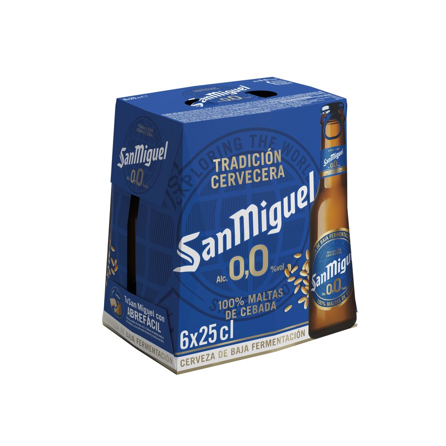 Cerveza SAN MIGUEL 0,0% pack 6x25 cl