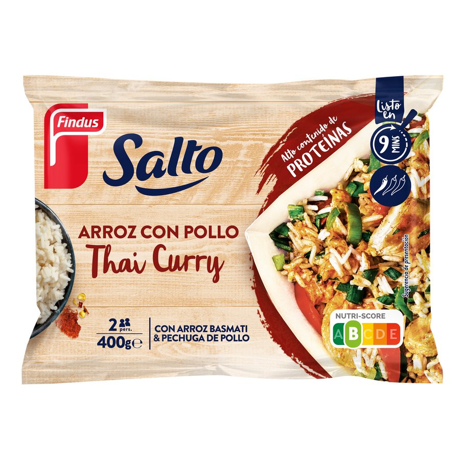 Arroz con pollo Thay Curry congelado SALTO FINDUS 400 g