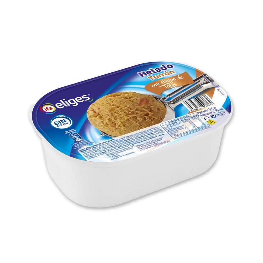 Helado turrón IFA ELIGES tarrina 500 g