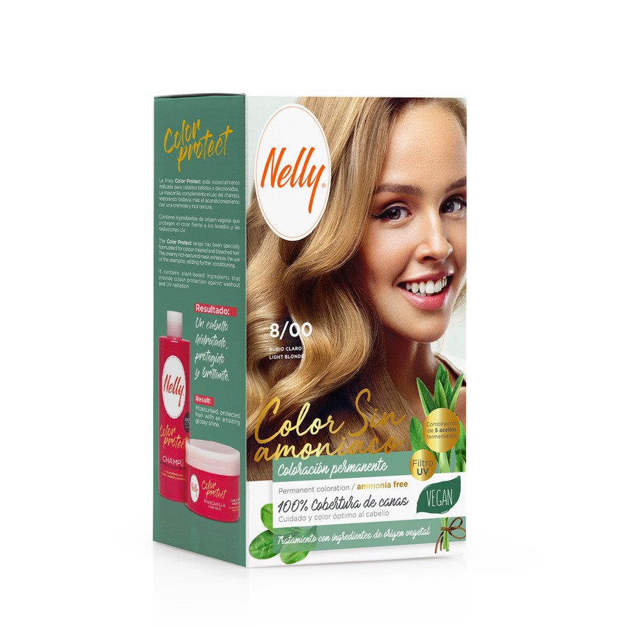 Tinte NELLY sin amoníaco rubio claro 8/00
