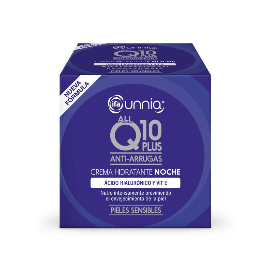 Crema hidratante noche IFA UNNIA Q10 antiarrugas 50 ml.