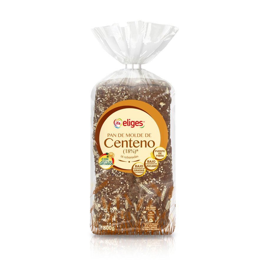 Pan de molde centeno IFA ELIGES 800 g