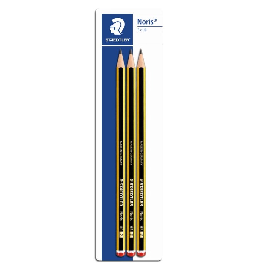 Lápiz noris STAEDTLER 2 hb blister 3 unidades