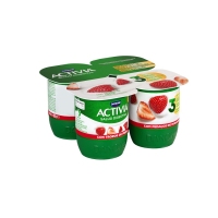 Bífidus ACTIVIA DANONE con fresas pack 4x120 g