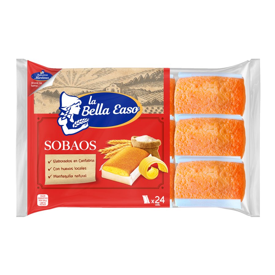 Sobaos LA BELLA EASO 24 unidades 432 g