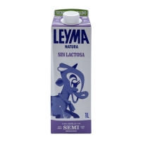 Leche sin lactosa semidesnatada LEYMA 1 l